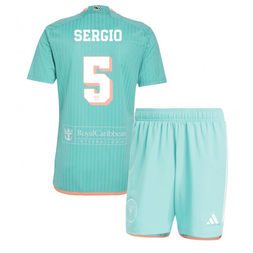 Dětský fotbalový dres Inter Miami Sergio Busquets #5 2024-25 Třetí Krátký Rukáv (+ trenýrky)